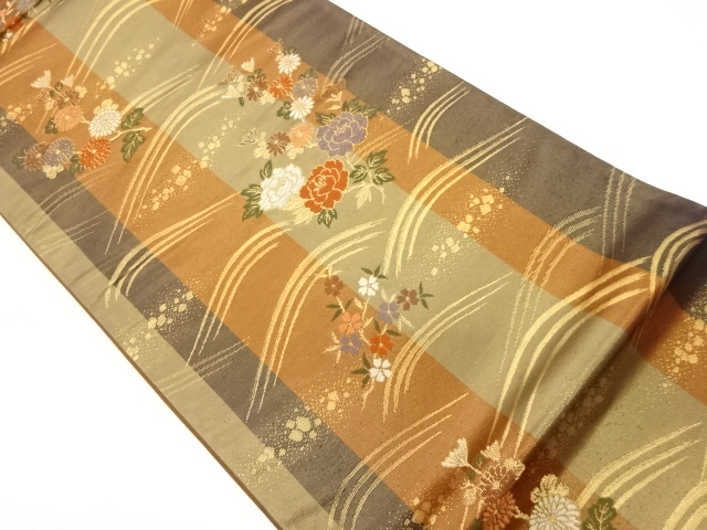 JAPANESE FUKURO OBI / WOVEN KIKU